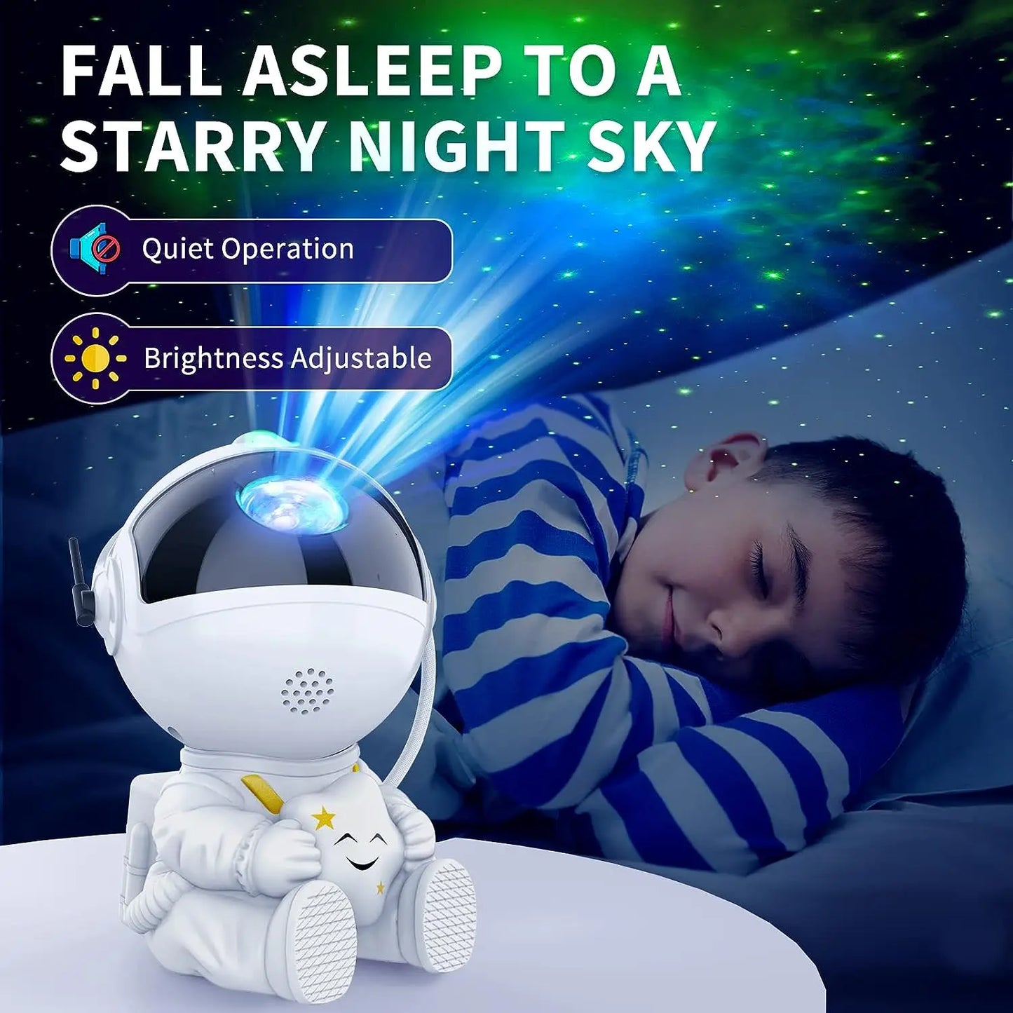 Projecteur d'étoiles galaxie veilleuse astronaute projecteur spatial nébuleuse étoilée plafond lampe à LED pour chambre maison décorative enfants cadeau