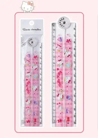 Sanrio Kuromi Image règle pliante rotative 30 cm règles de dessin animé Kawaii pour étudiant école papeterie enseignant récompenses en classe