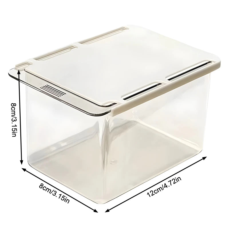 Boîte de rangement transparente HOCotton Stick, coton de maquillage, boîte de rangement sous l'armoire à miroir, style MELStyle