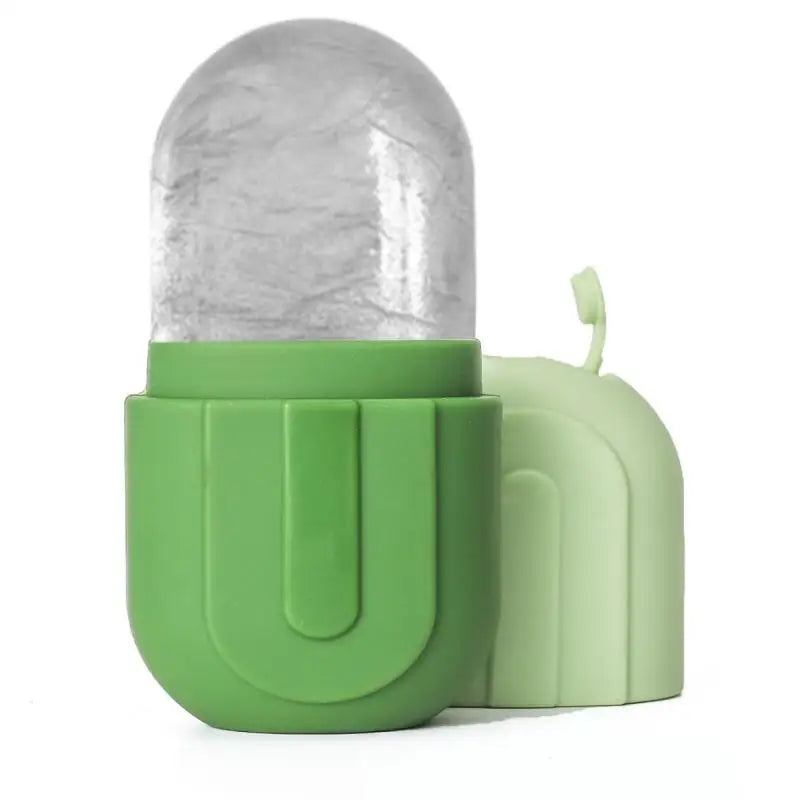 Rouleau de glace à compresse froide pour le visage et les yeux, Massage de beauté, moule à glace en Silicone, outil de soins de la peau du visage rafraîchissant et raffermissant