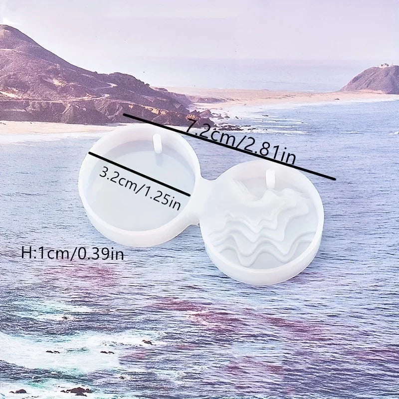 Boucles d'oreilles en cristal, moule en Silicone époxy pour bijoux, boucles d'oreilles, pendentif, fabrication de Style marin, moules en résine époxy UV, artisanat, outil de bricolage