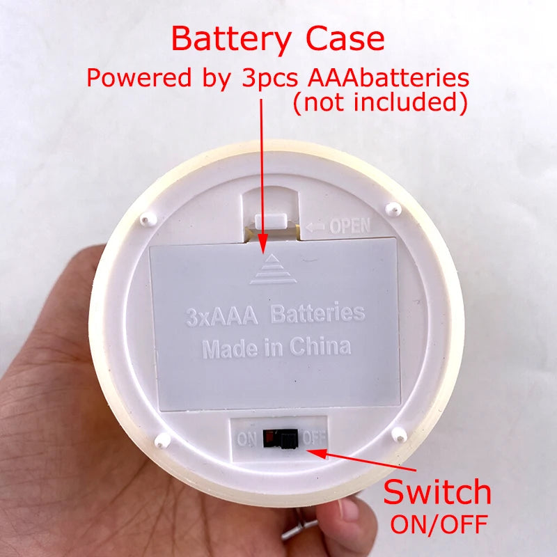 Bougie LED sans flamme bougies électriques décoratives lumineuses chaudes bougies décoratives pour la maison pour décor de fête du Festival de l'aïd du Ramadan