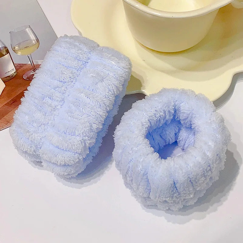 Bandeau de lavage de poignet en microfibre, serviette de lavage de poignet, chouchous pour laver le visage, bandeau absorbant pour femmes