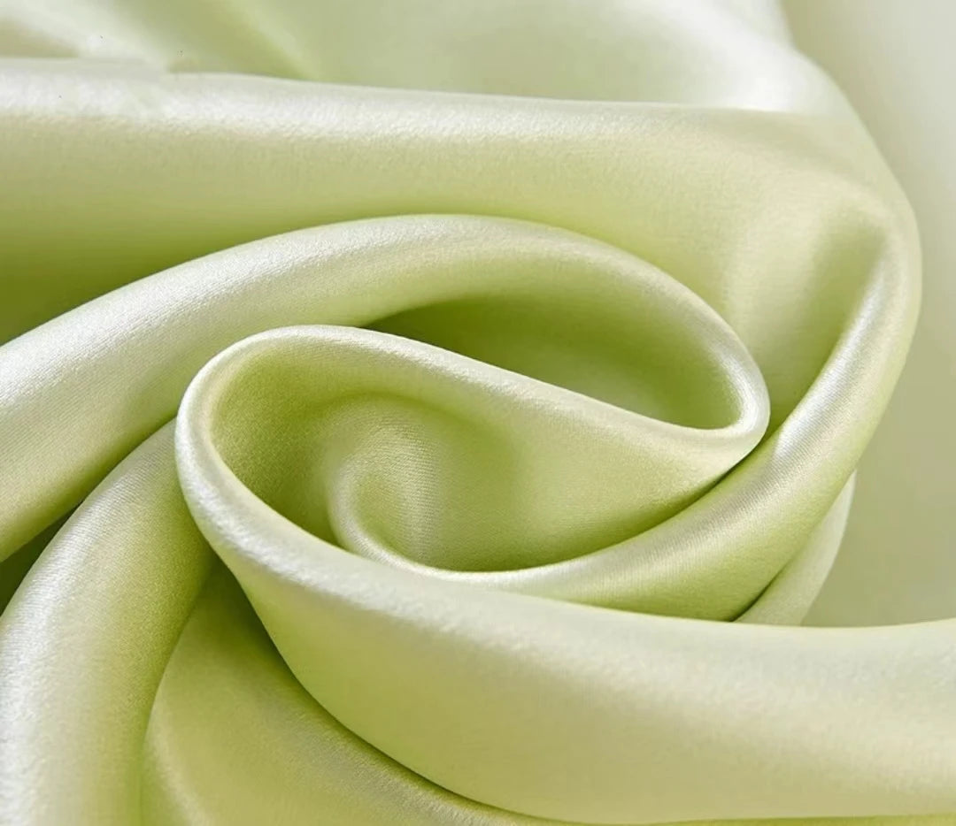 Tissu en soie 100% soie de mûrier, couleur unie, multicolore, largeur 114cm, soie teinte unie