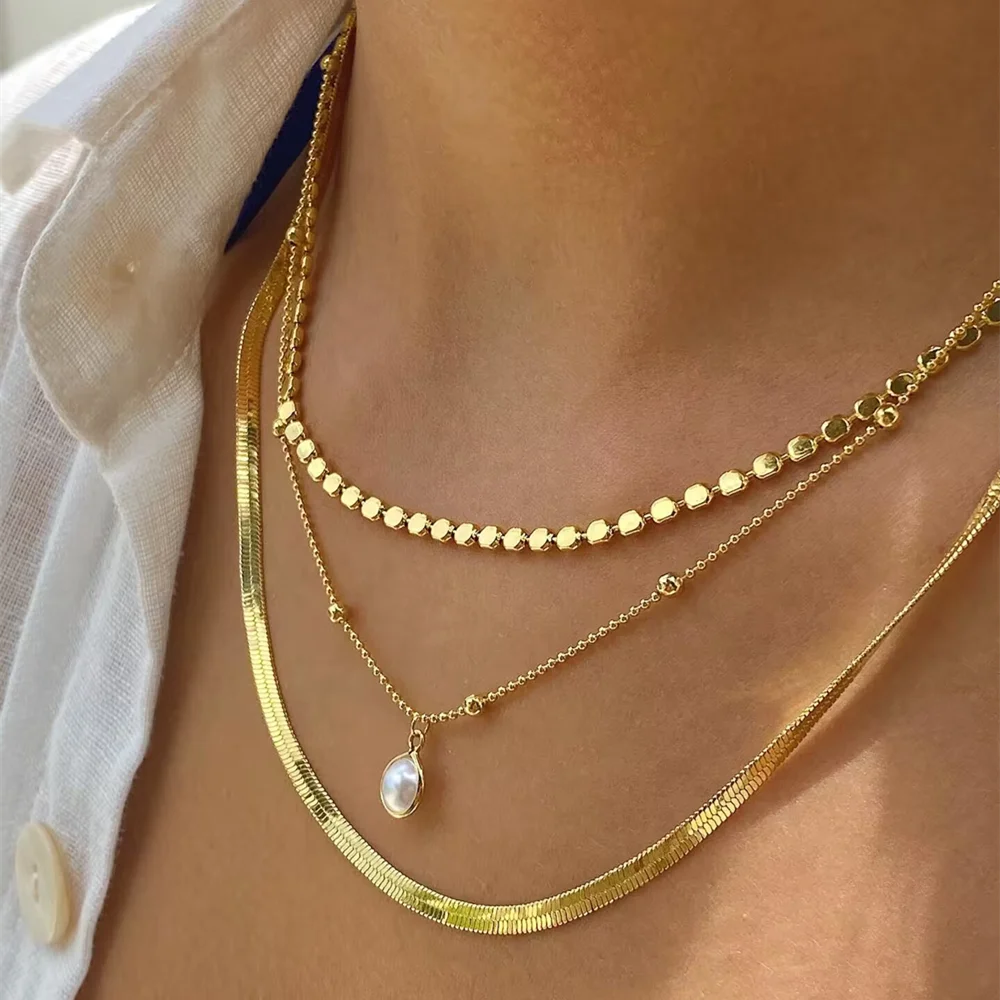 Nouveau Vintage cristal géométrie étoile lune serrure collier pour femmes 2020 Boho multi-niveaux pendentifs colliers Sautoirs bijoux cadeau