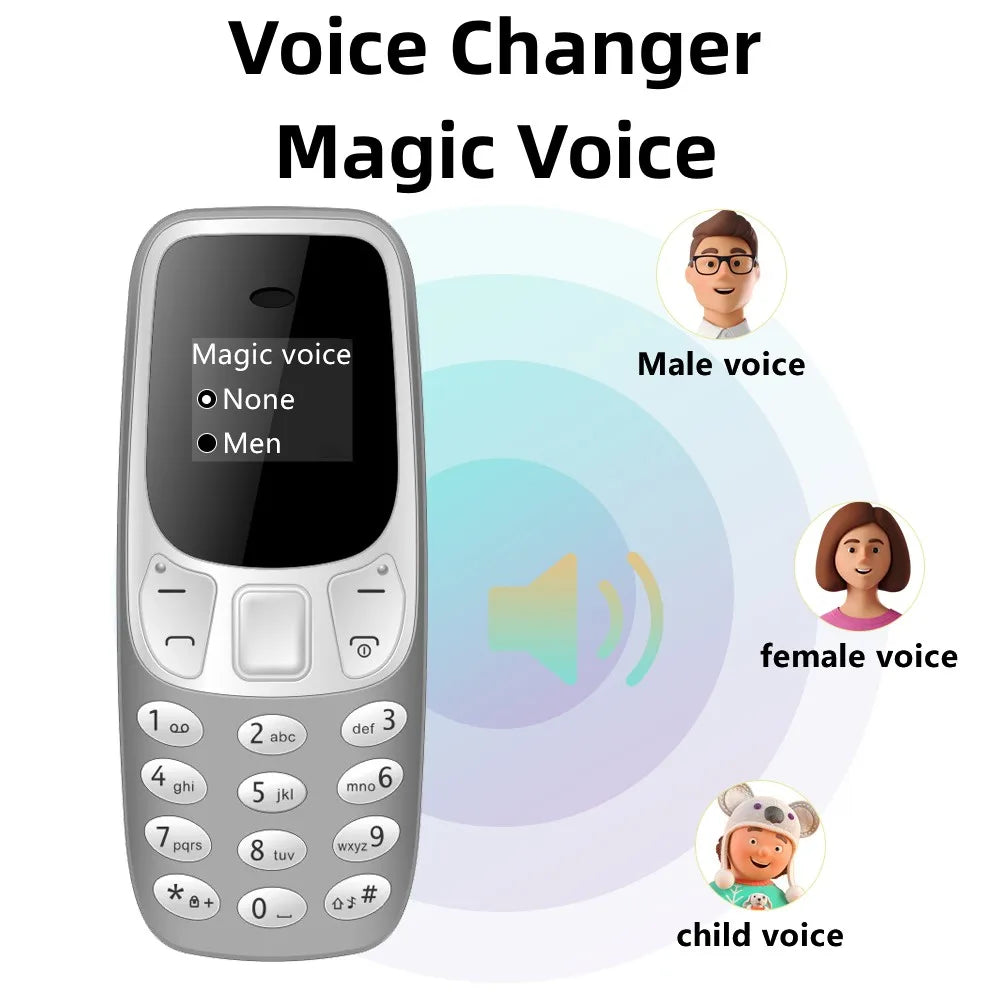 SERVO Petit Téléphone Portable Bluetooth Dialer voix Magique Faible Rayonnement Téléphone Enregistrement D'appel 2/3 SIM GSM Débloqué Mini Téléphone Portable