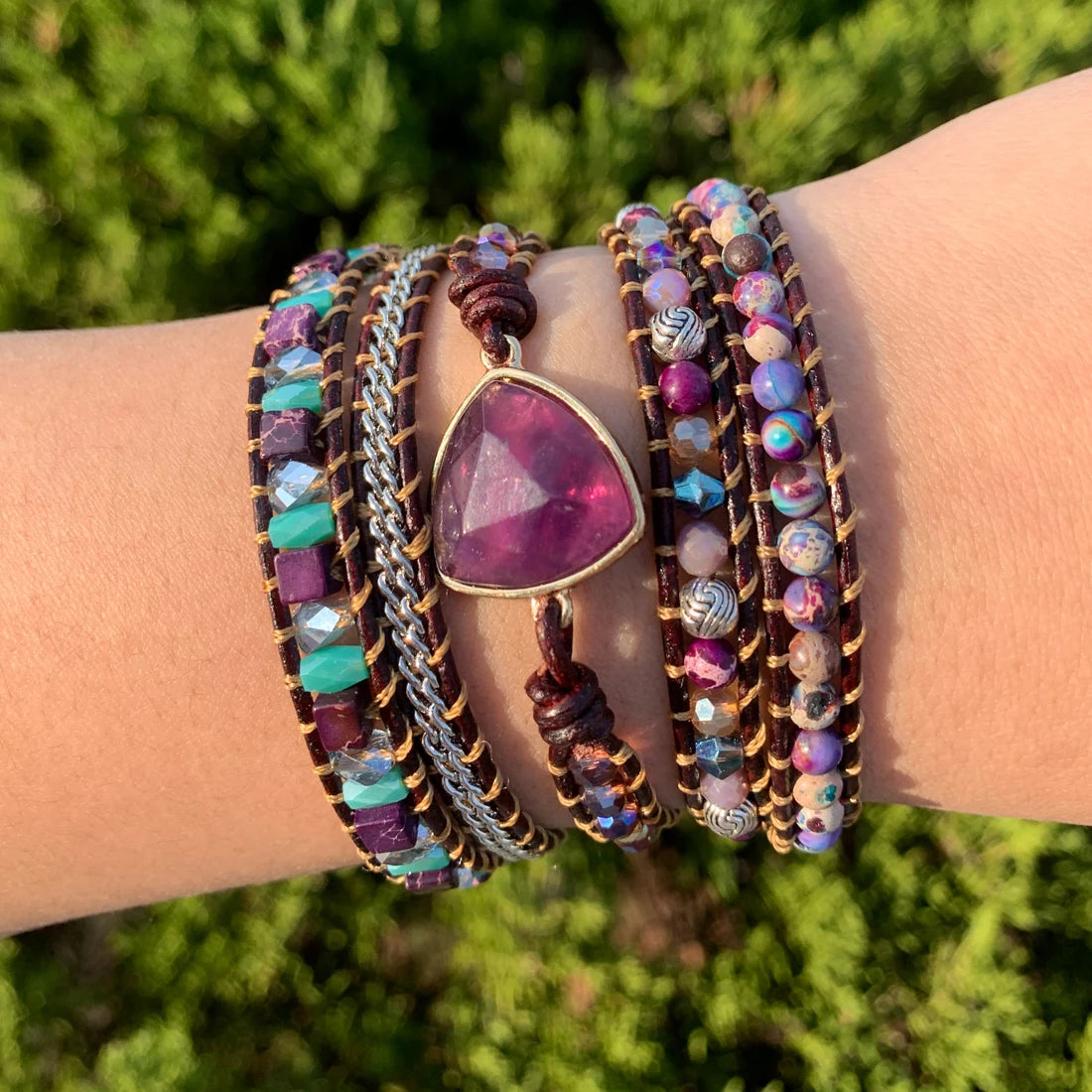 Bracelets ronds multicouches perlés, Boho Alanding Ysts String