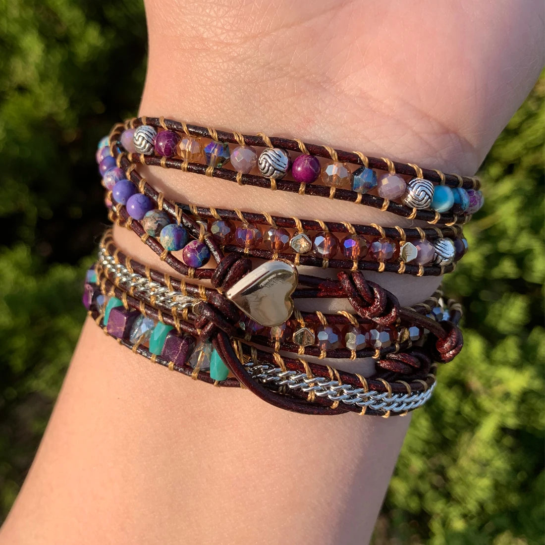 Bracelets ronds multicouches perlés, Boho Alanding Ysts String