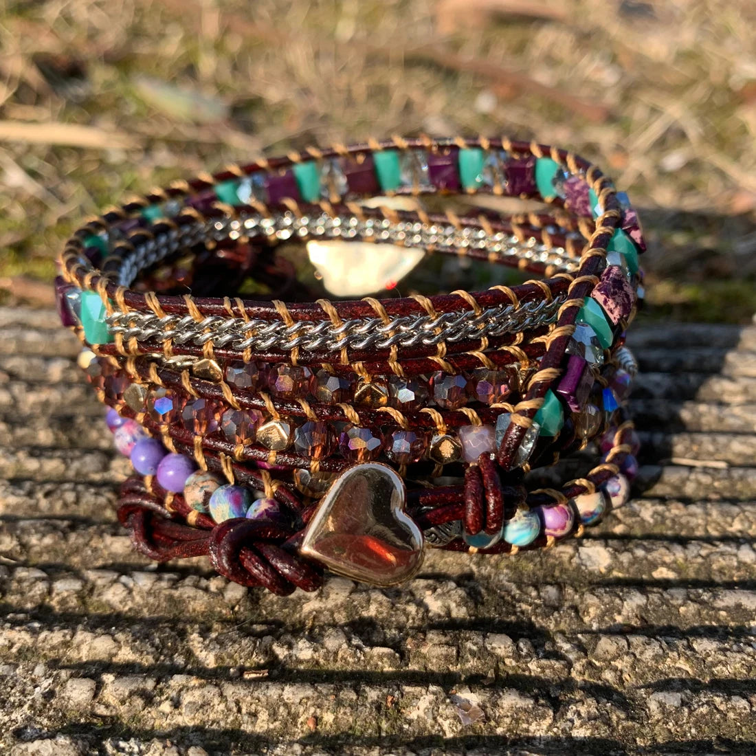 Bracelets ronds multicouches perlés, Boho Alanding Ysts String
