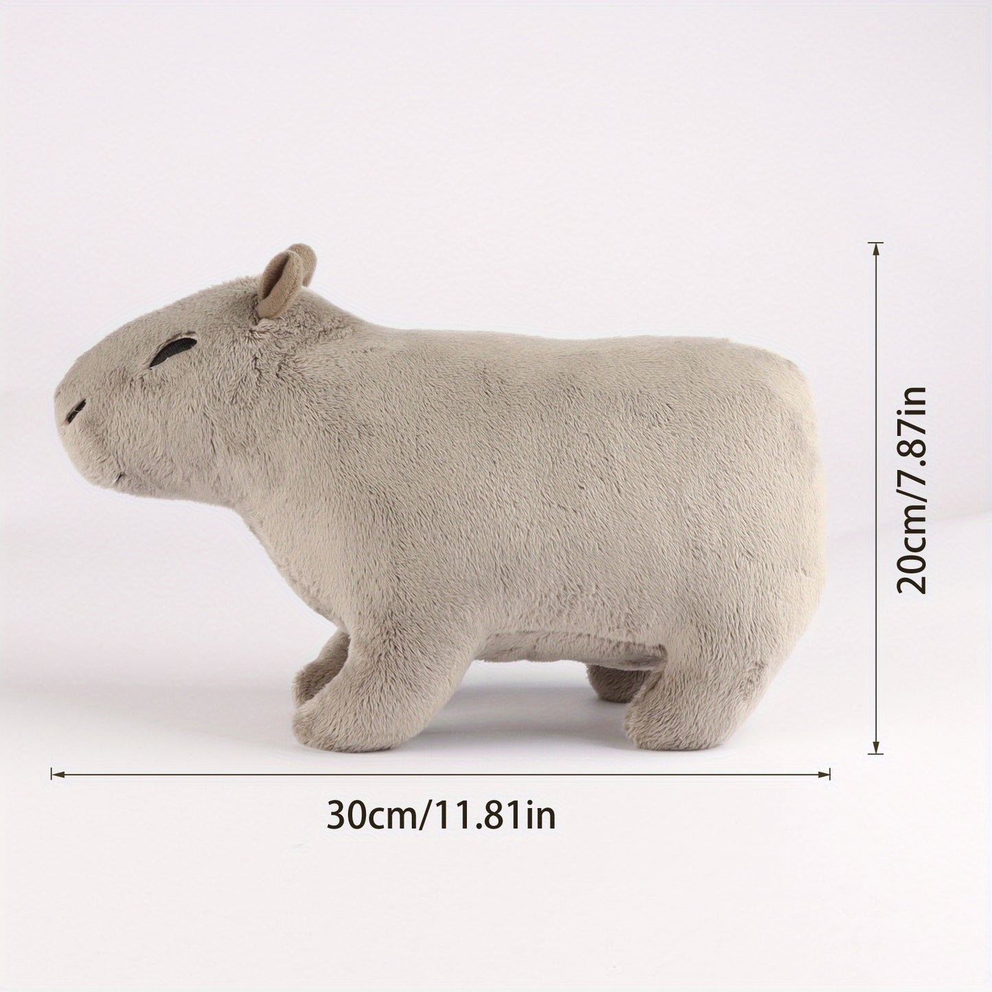 2Tailles Simulation Animal Capybara Peluche Jouets Mignon Capybara Poupées en peluche Peluche Animaux en peluche Enfants Jouet Enfants Peluche Cadeau