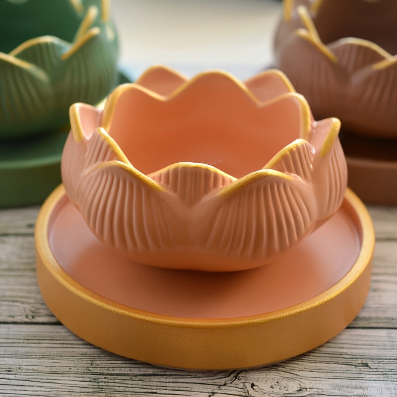 1pc Lotus Chandelier Bougeoir Moule en silicone Bougeoir DIY Gypse Résine Moule Bougie Coupe Réservoir De Stockage Plâtre Moule Décoration De La Maison